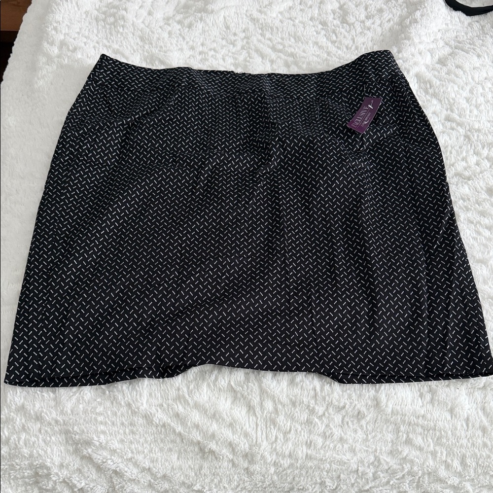 Lane Bryant Black and White Skirt
